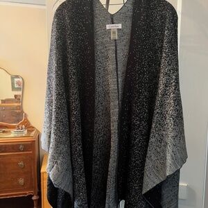 Silver and Black Calvin Klein Shawl